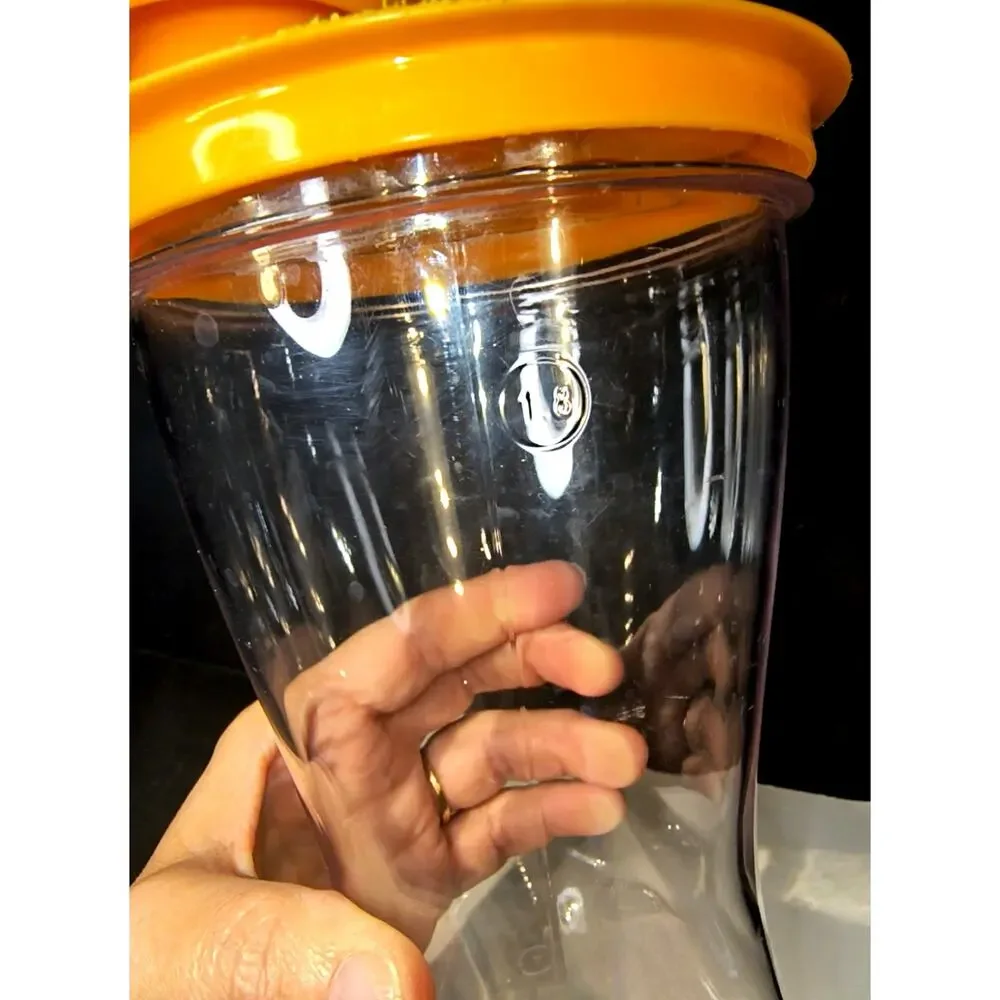 2041.  Rubbermaid 2 Qt Plastic Carafe with Leak Proof Flip Top Lid BPA Free